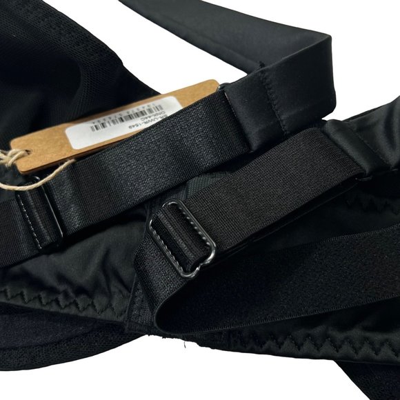 SKIMS Woven Shine Underwire Bra 44C Onyx - Picture 9 of 12